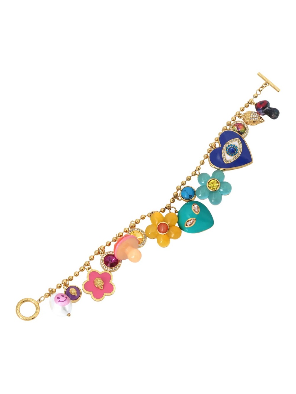 Kurt Geiger - Colorful Multicharm Bracelet - Picture 2 of 4
